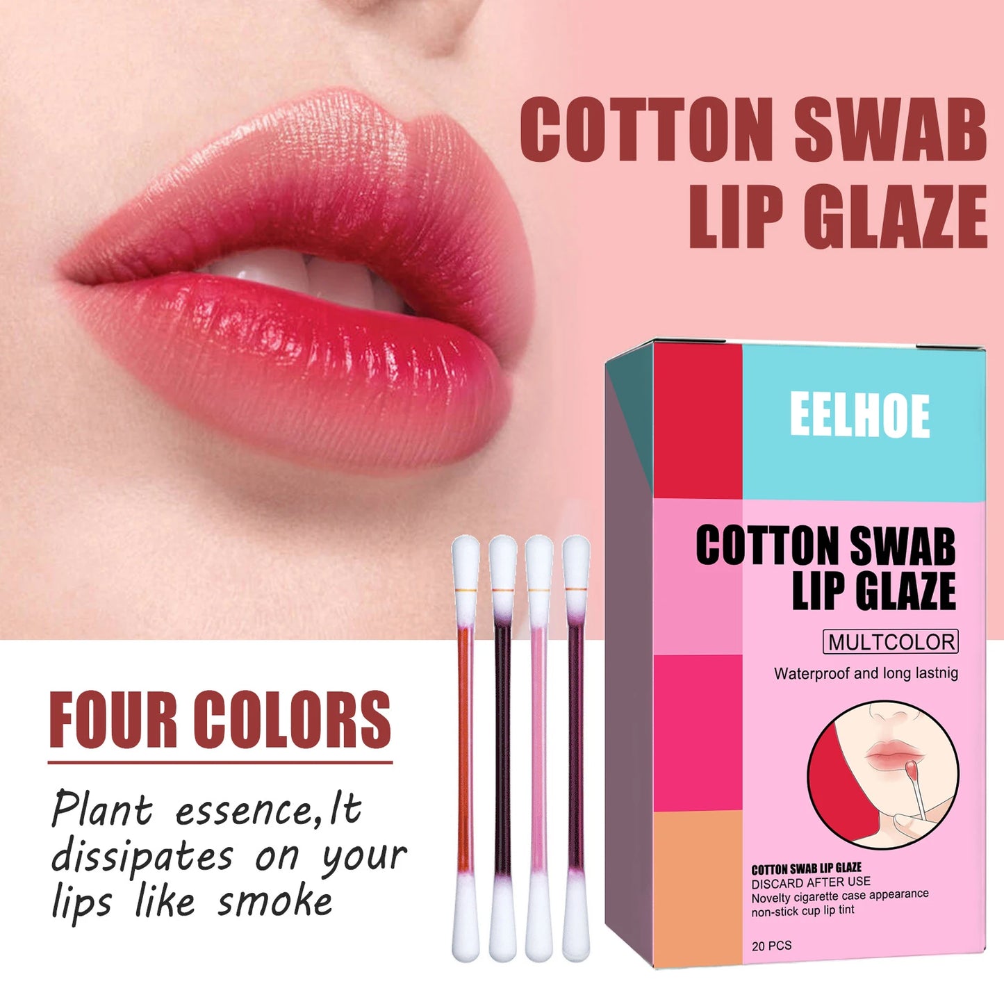 Eelhoe Long-Lasting Tattoo Lip Stain Set Velvet Finish Lip Gloss