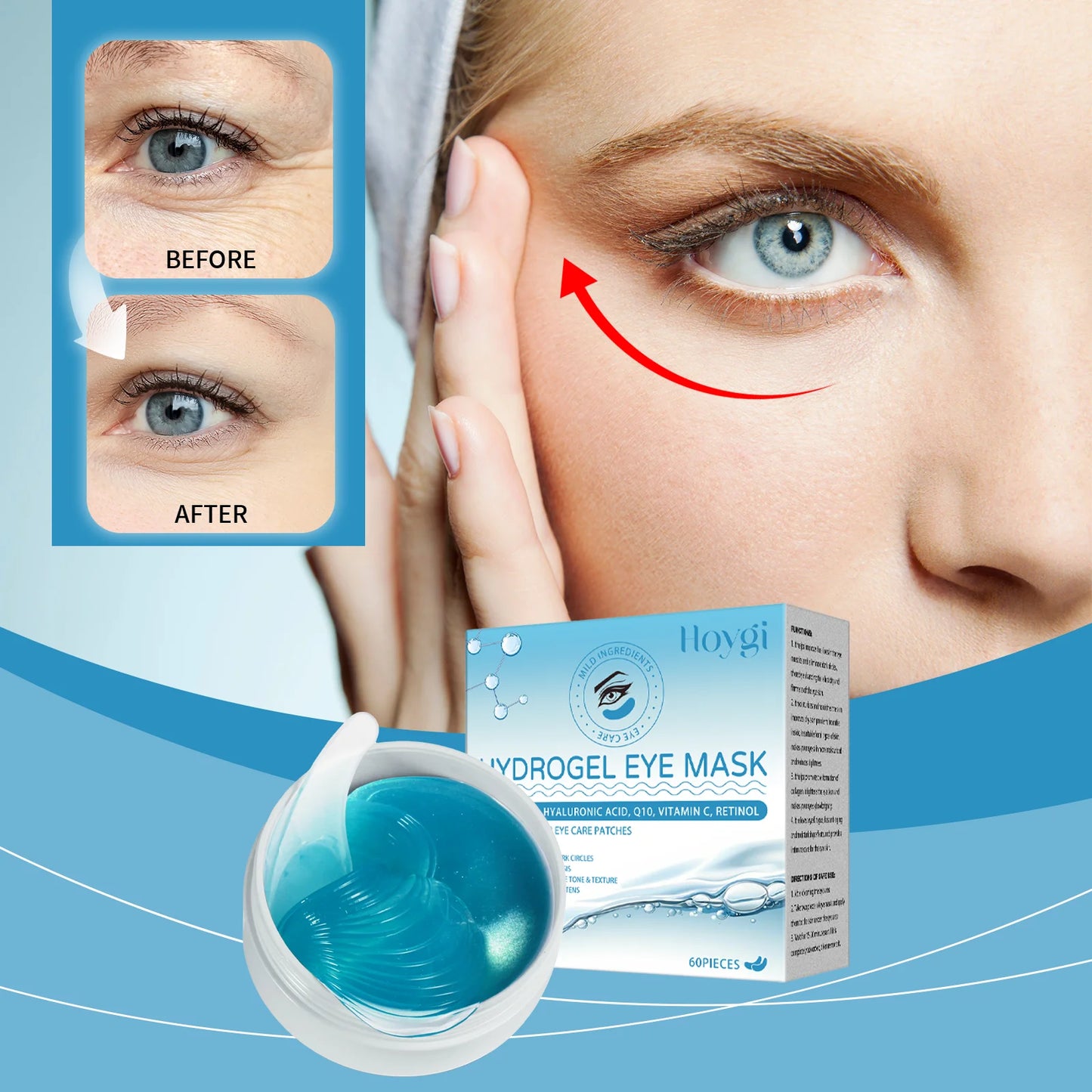 Hoygi Retinol Eye Mask For Moisturizing And Wrinkle Reduction