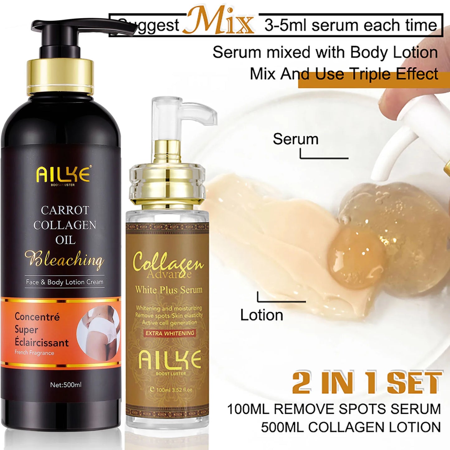 AILKE Collagen 5 In 1 Skin Care Kit RadianceBoost Complex