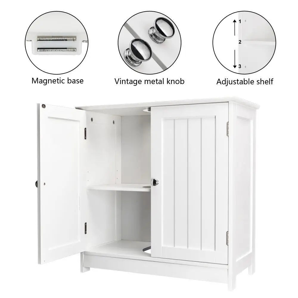 Solid Wood Bathroom Vanity Sink Cabinet Under Sink Storage