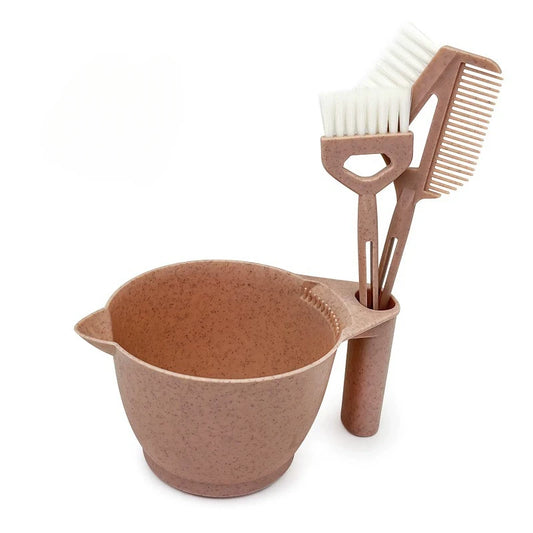 Premium Salon Hair Dye Kit 3Pcs Brush And Bowl Set