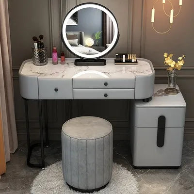 XMSJ Trendy Aesthetic Vanity With Drawer Storage Luxury