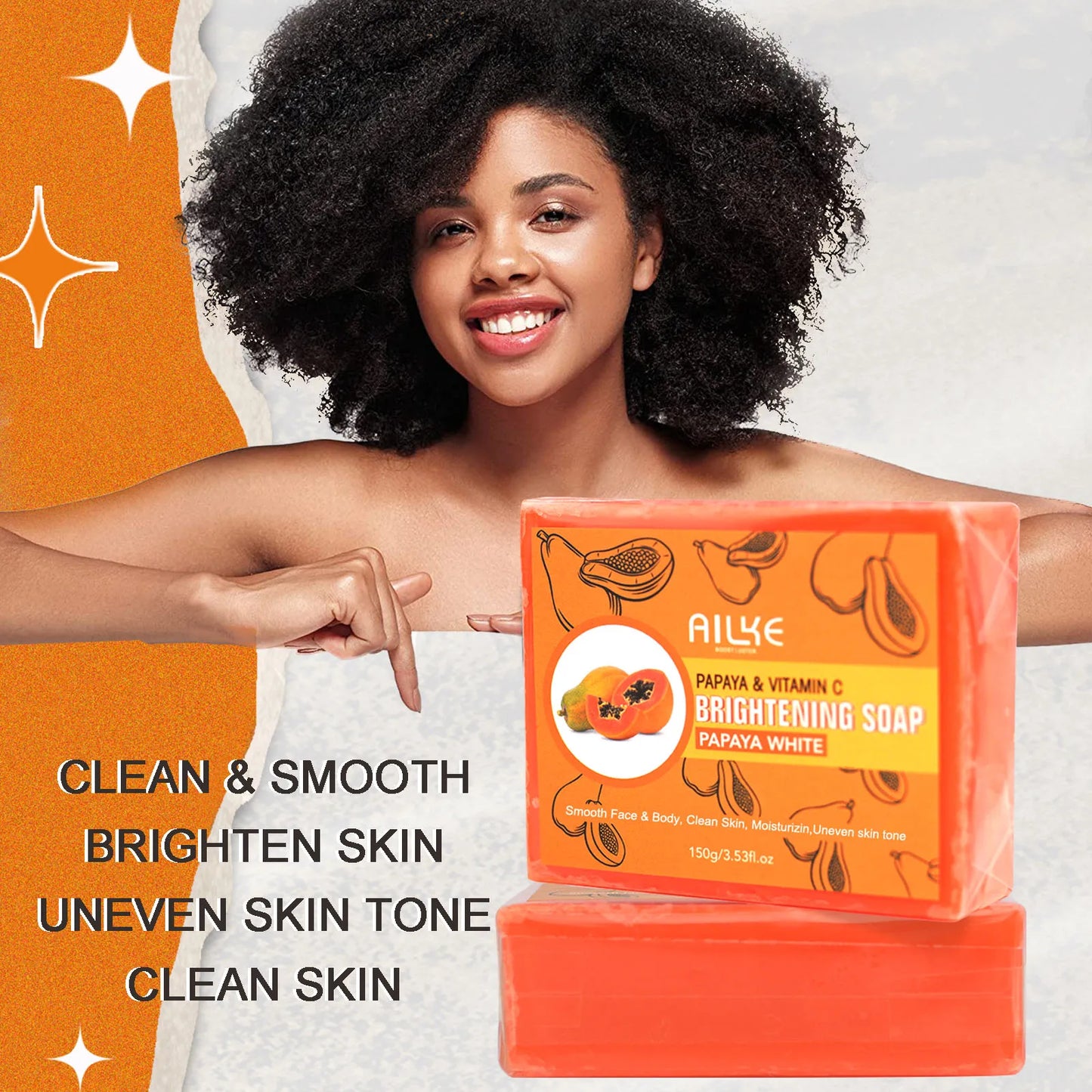 AILKE Whitening Skin Care Kit With Collagen, Natural Carotene, Moisturize, Reduce Dark Spots, Lightening, For All Skin Types