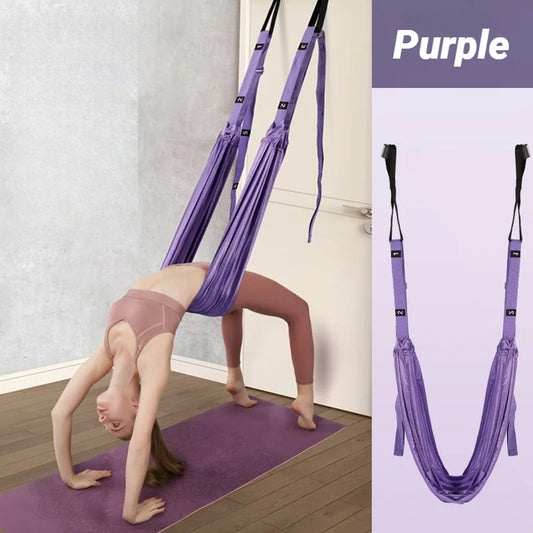 Adjustable Aerial Yoga Strap Hammock for Stretching