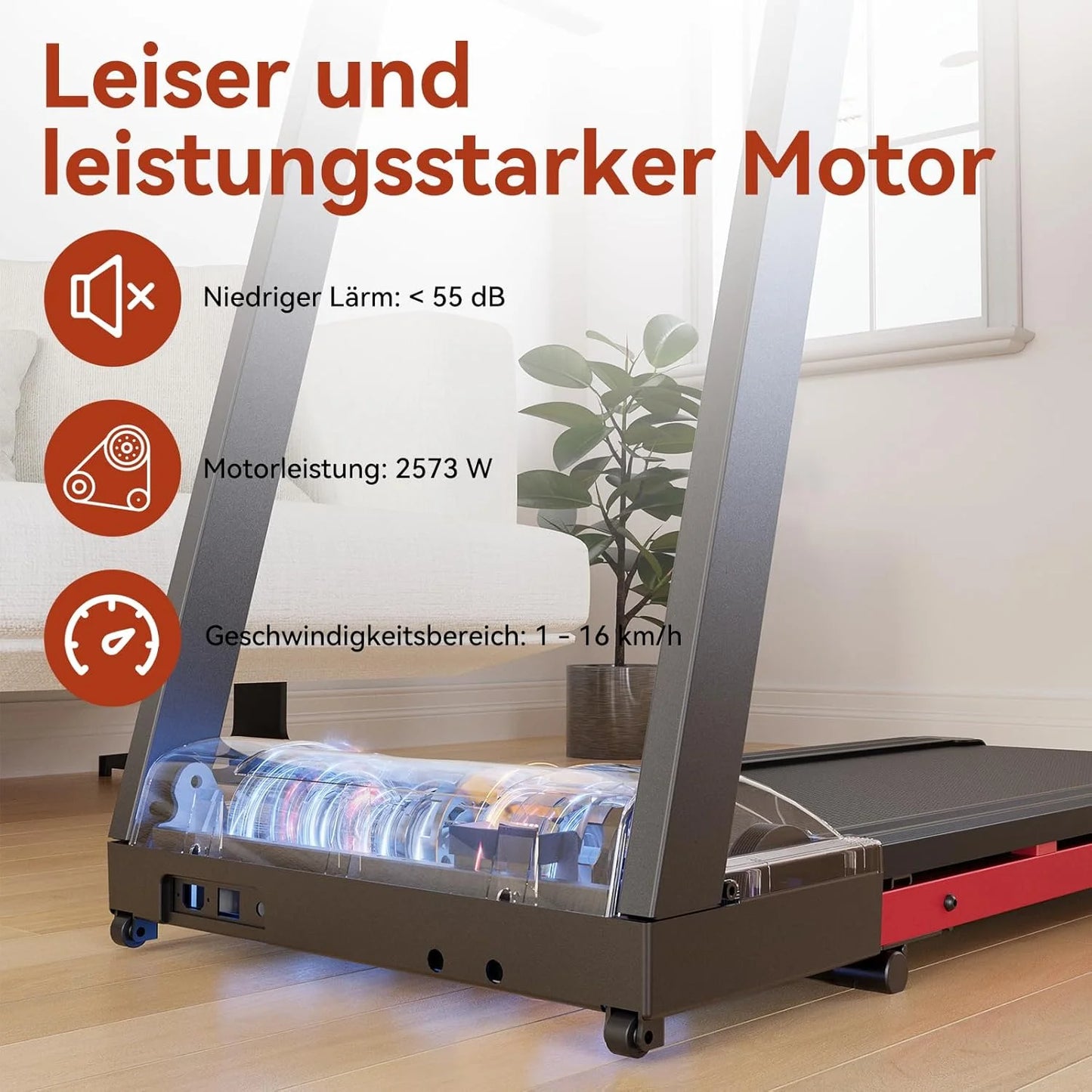 NONEDriving Power Foldable Treadmill 350lbs Incline For Home Use