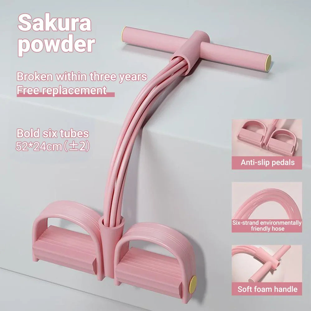6-Tube Resistance Band Set For Full Body Workout Kit
