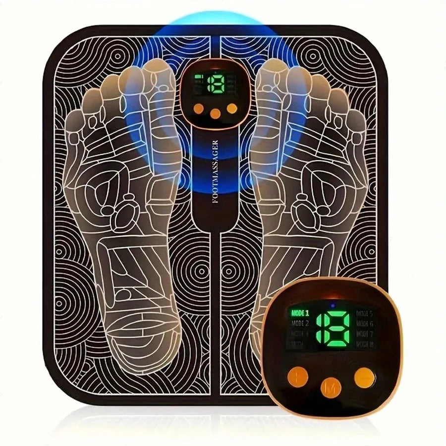 Foot Massager For Muscle Relaxation LCD Display Remote Control