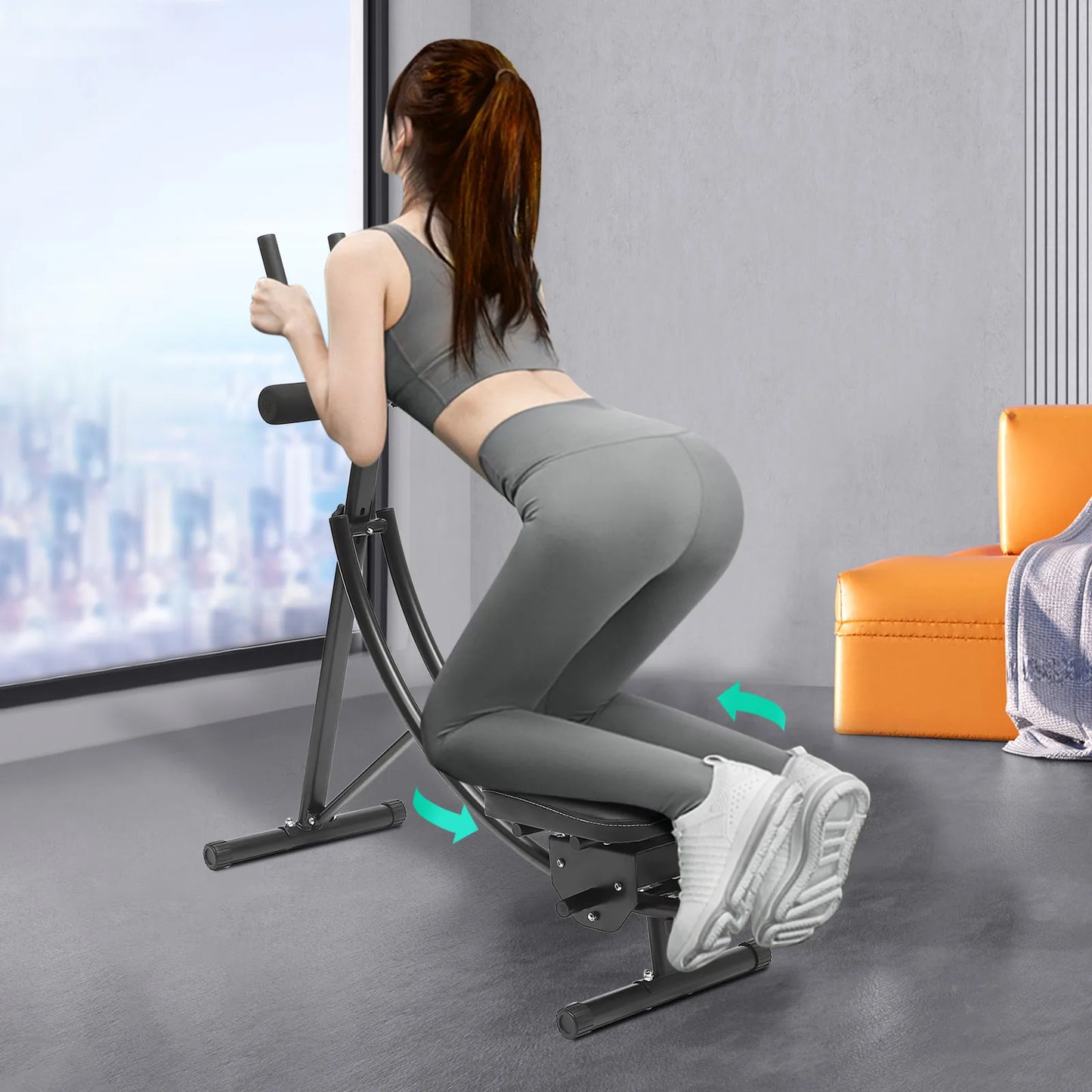 Foldable Abdominal Exercise Machine With LED Display