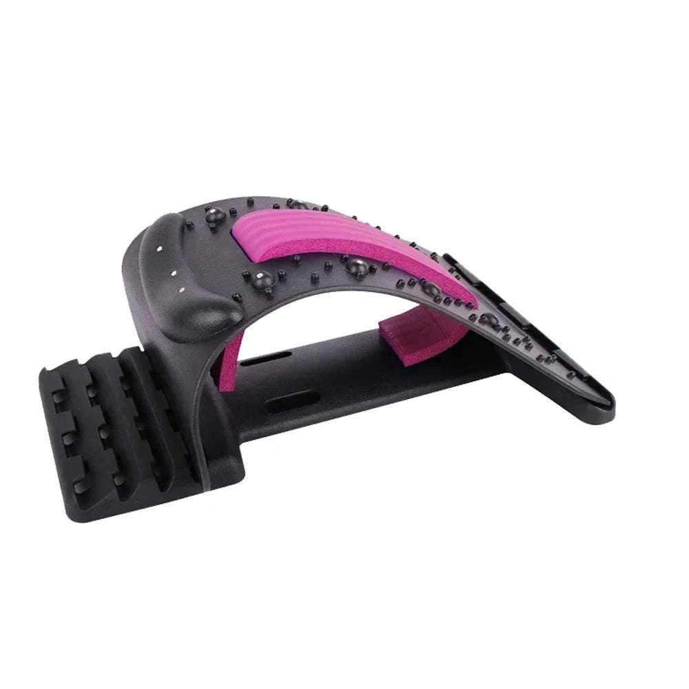 Magnetic Therapy Back Stretcher Massage Device With Multi Level Adjustment