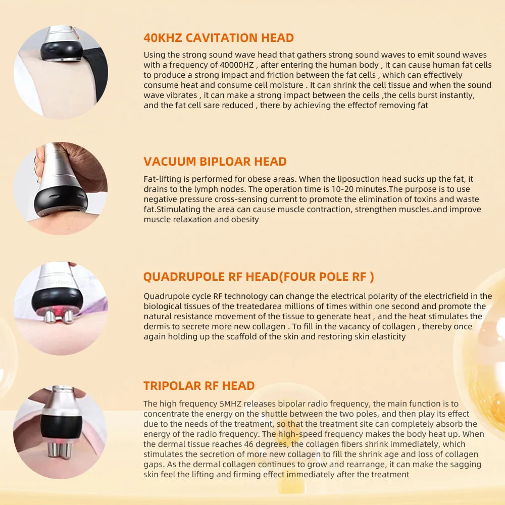 Ultrasonic Slimming Machine Facial Massager For Skin Tightening