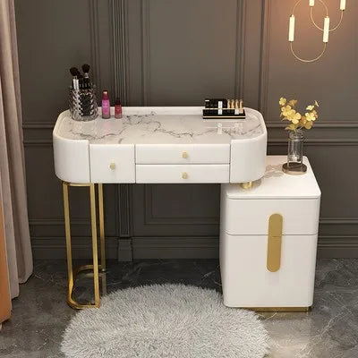 XMSJ Trendy Aesthetic Vanity With Drawer Storage Luxury