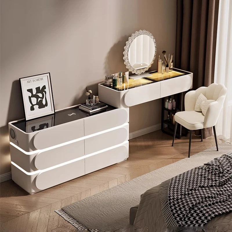 XMSJ Modern Premium Vanity Table With Five Drawers
