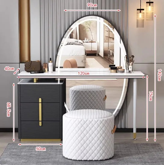 Room Vanity Dressing Table Queen Bedroom Drawers Mobile