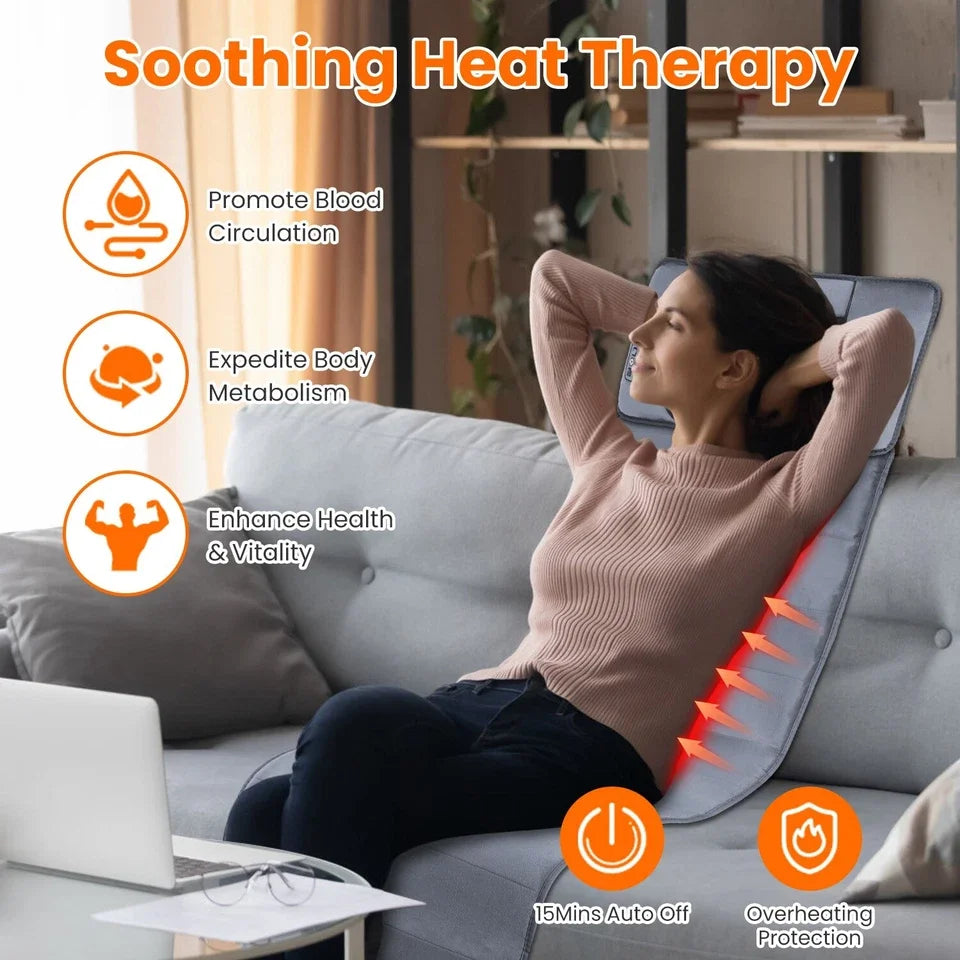 Electric Massage Mat Full Body Massager With Heating Neck Back