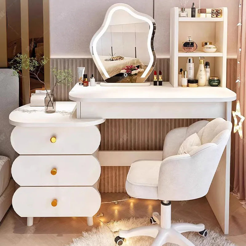 DUTRIEUX European Vanity Table With Mirror And Storage