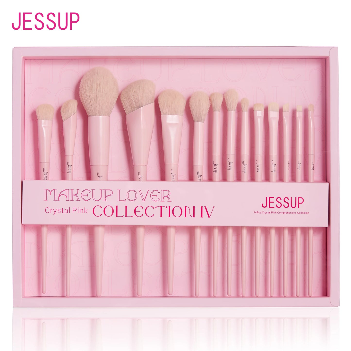 JessupBrush 14 Piece Makeup Brush Set Contour Foundation Eyeshadow Concealer