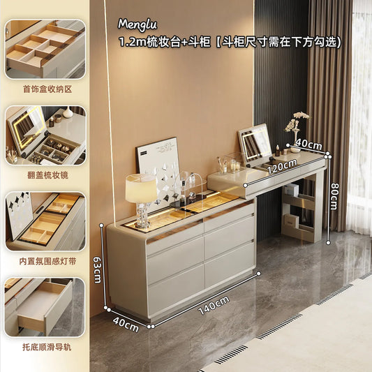 Vanity Table Organizer Jewelry Cosmetics Makeup Dressing Lounge Suite Furniture