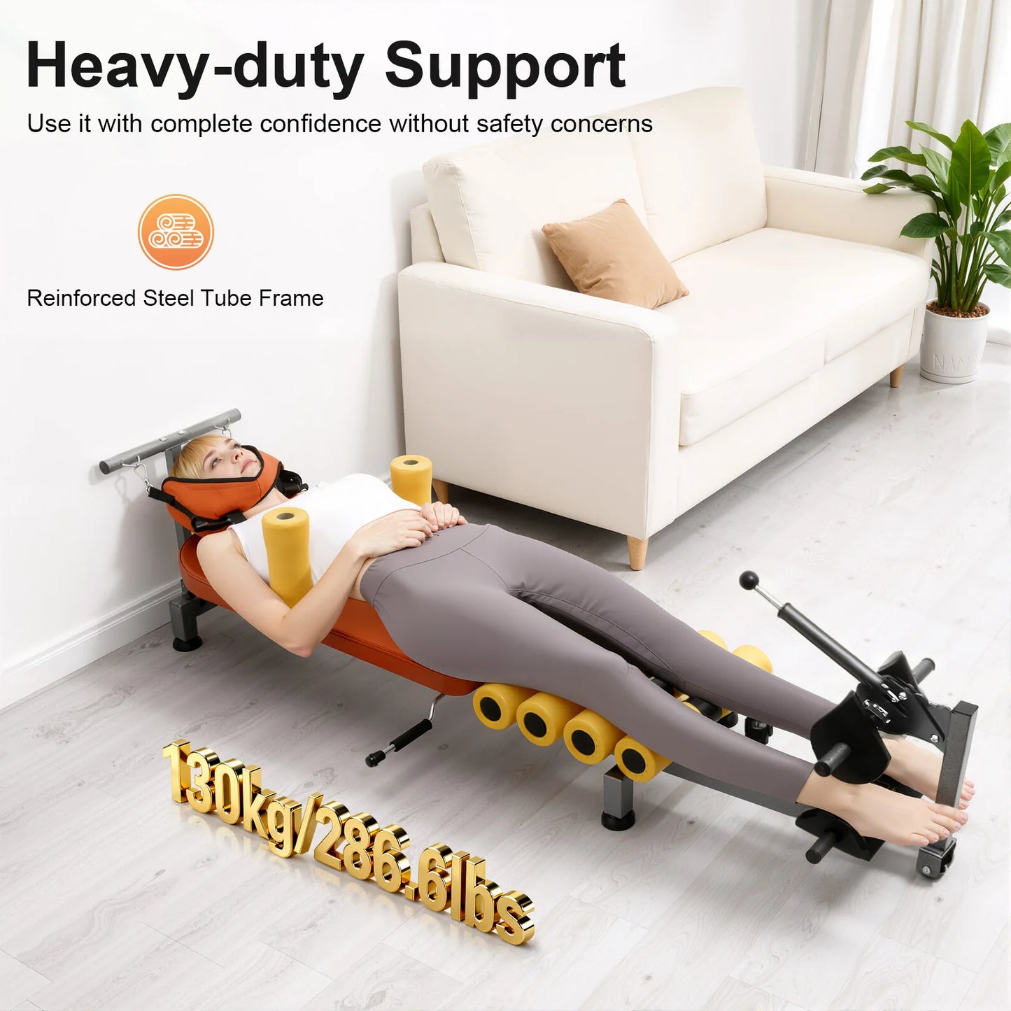 Adjustable Back Stretch Bench For Spinal Decompression And Neck Relief