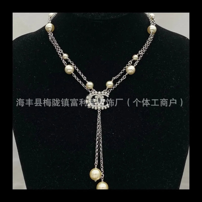 Pearl Diamond Encrusted Choker Necklace With Zircon