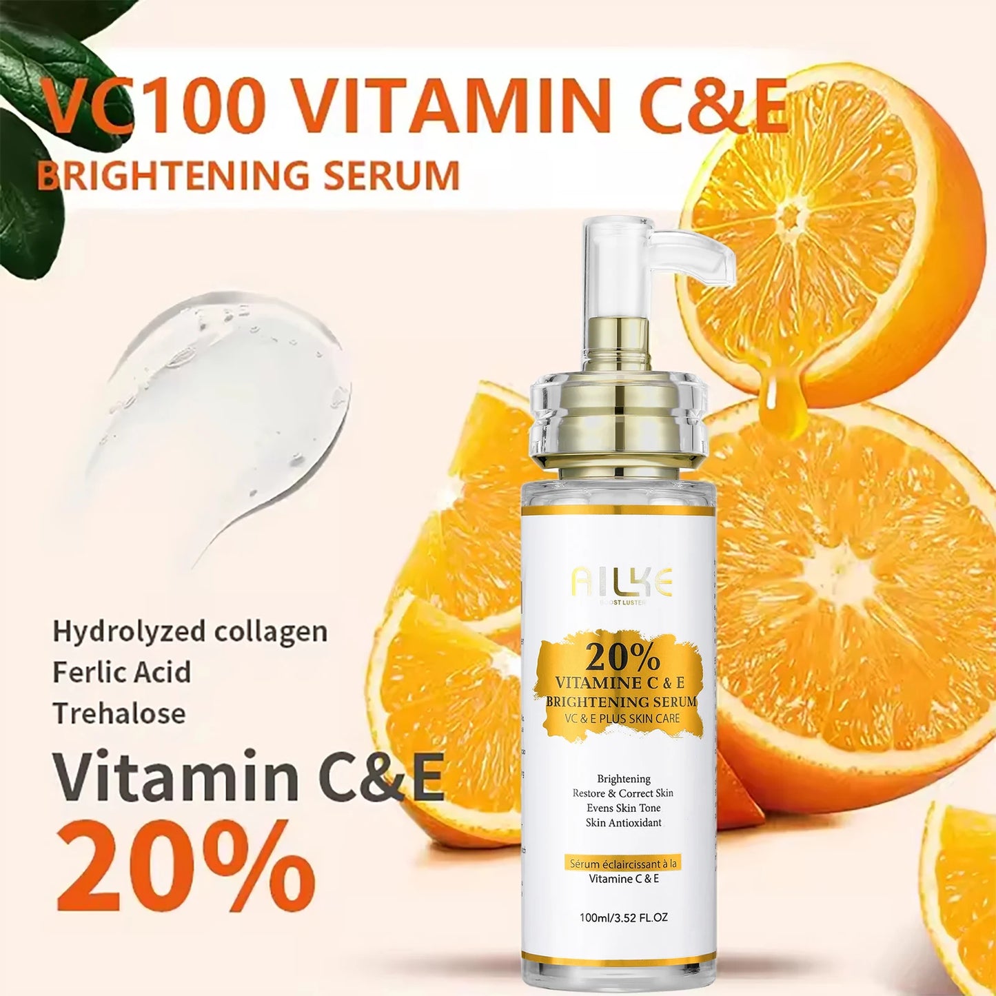KYLIEFIT Vitamin C Skin Care Cleanser For Brightening Dark Spots
