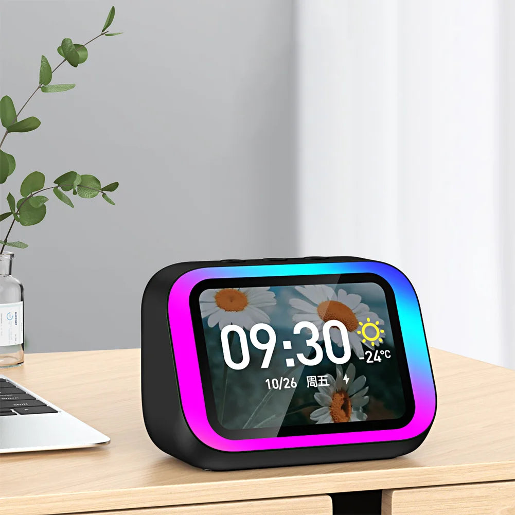 APWIKOGER Portable Bluetooth Smart Speaker With RGB Lights