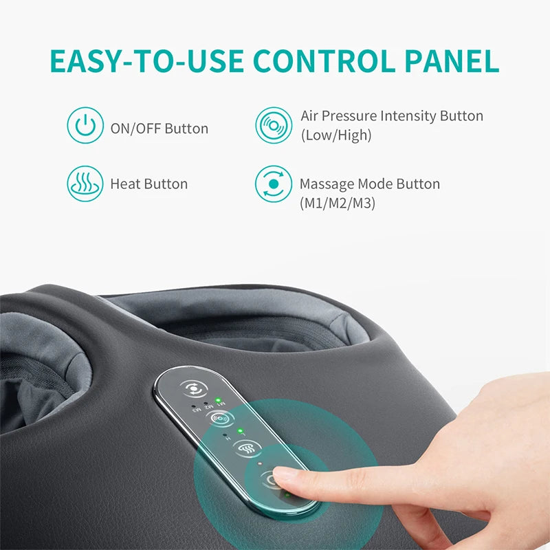 Nekteck Shiatsu Foot Massager With Heat And Air Compression Roller