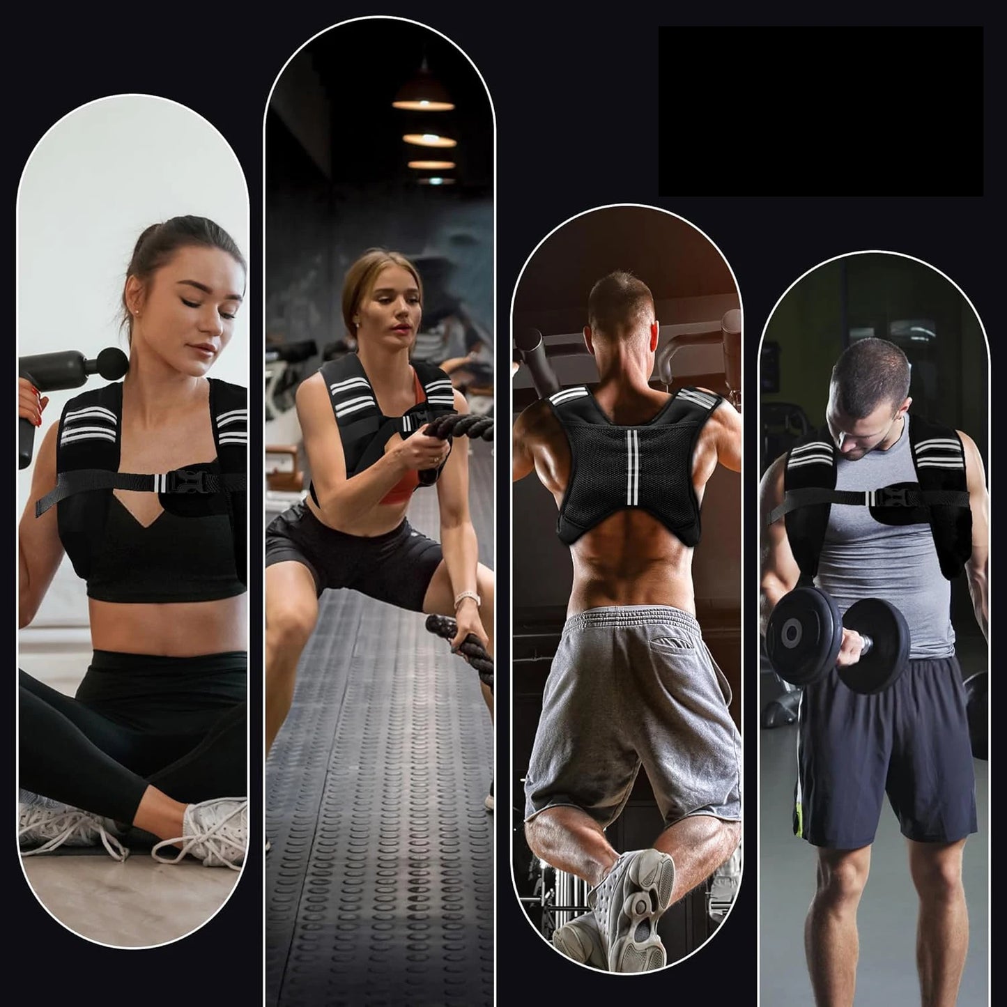 Weighted Vest With Iron Pellets For Strength Training