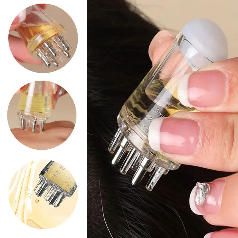 Scalp Applicator Liquid Comb Mini Massage Ball For Hair Care