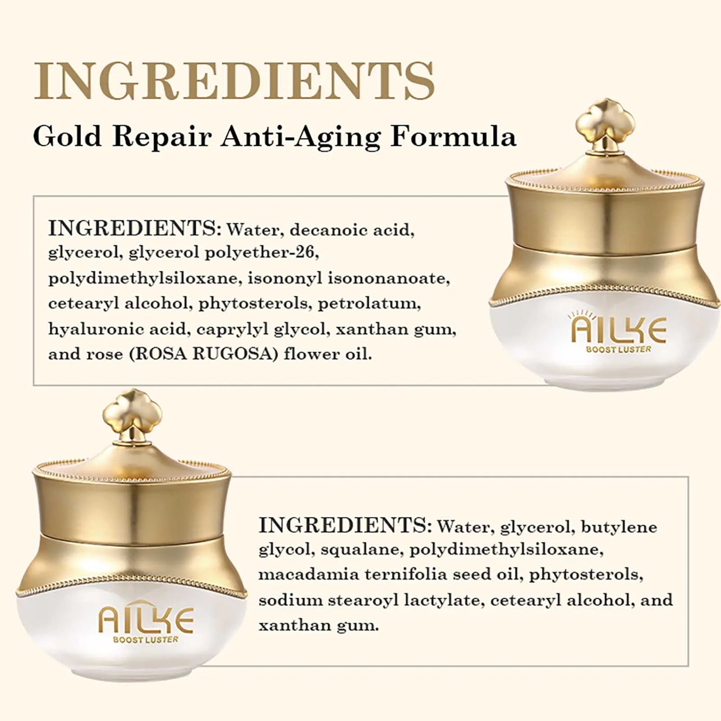 AILKE Night Cream For Women Collagen Moisturizing Anti Aging
