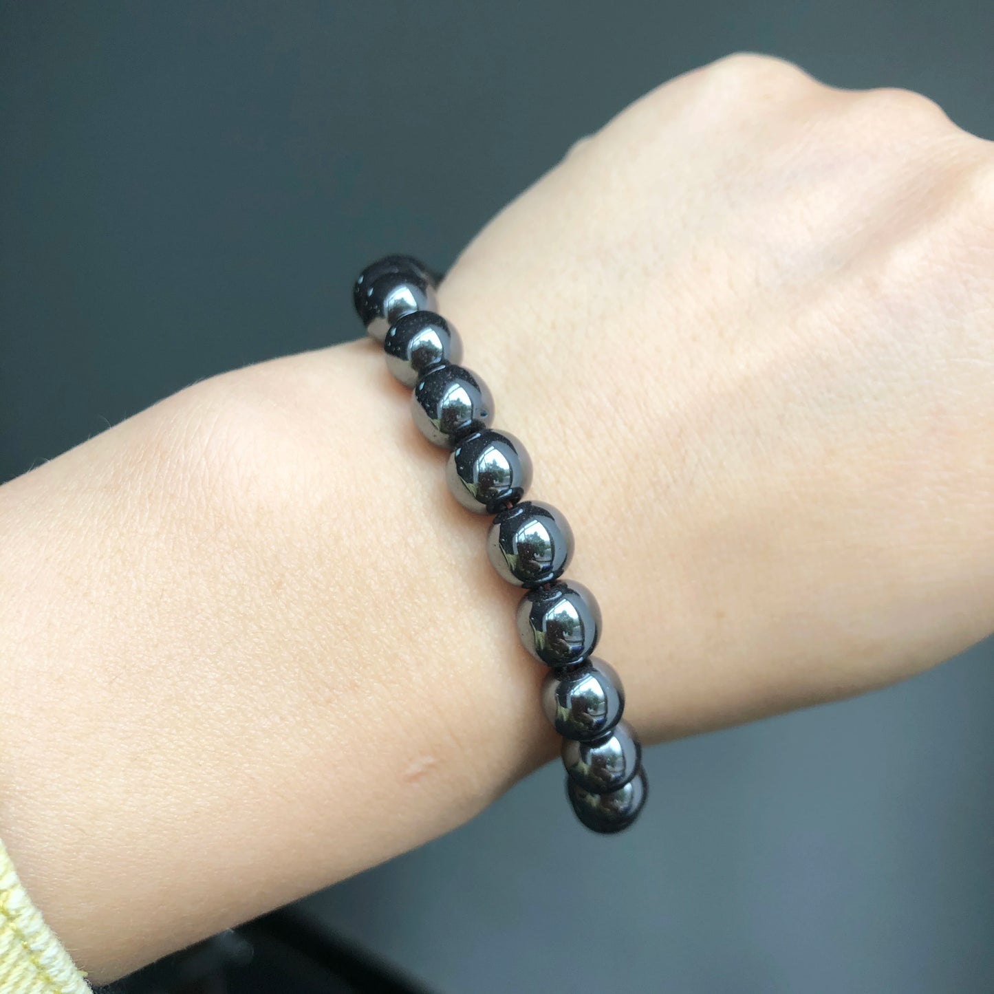 Natural Black Hematite Beads Round Loose Beads For Jewelry Making