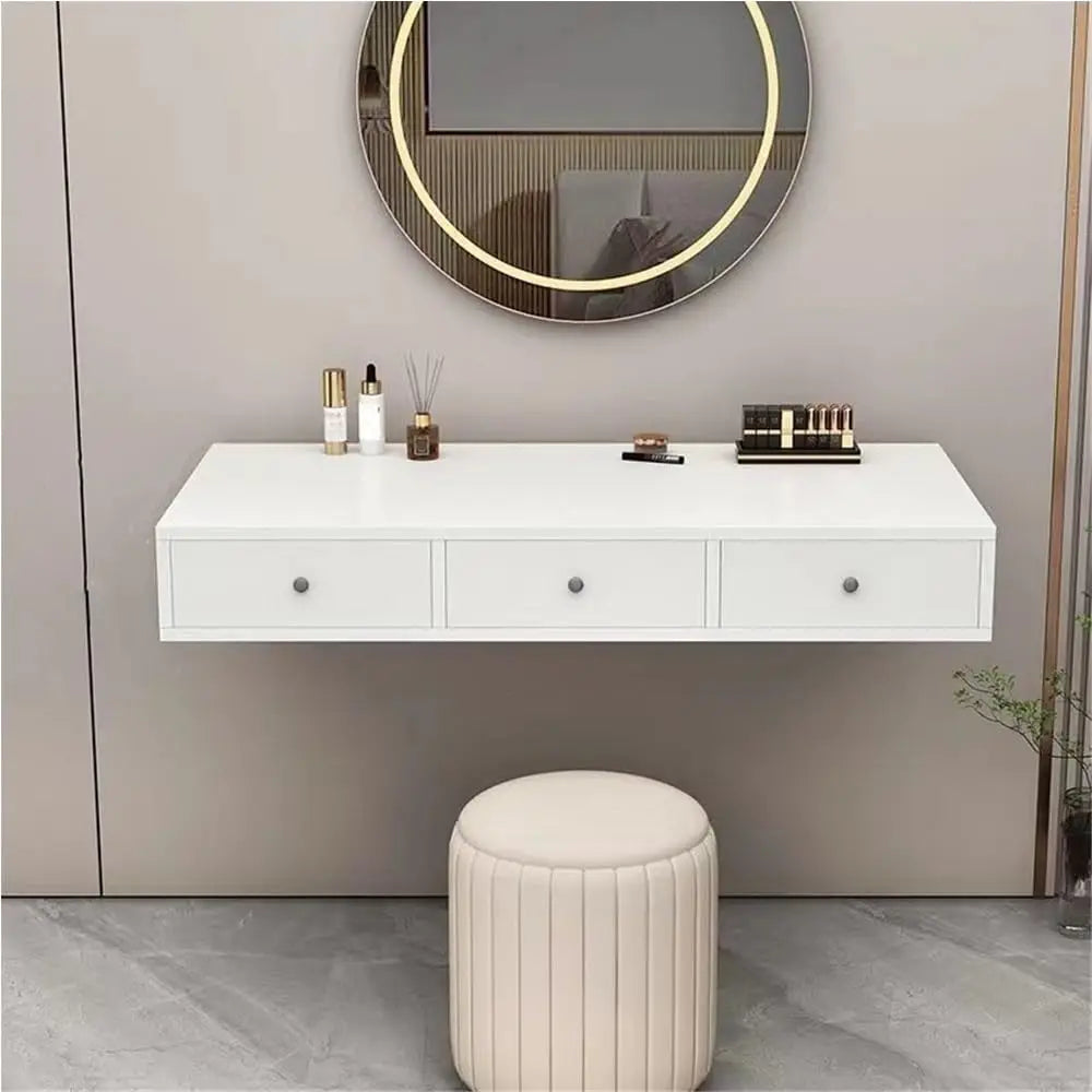Floating Vanity Desk Wall Mount Minimalist Modern Space Saving Design