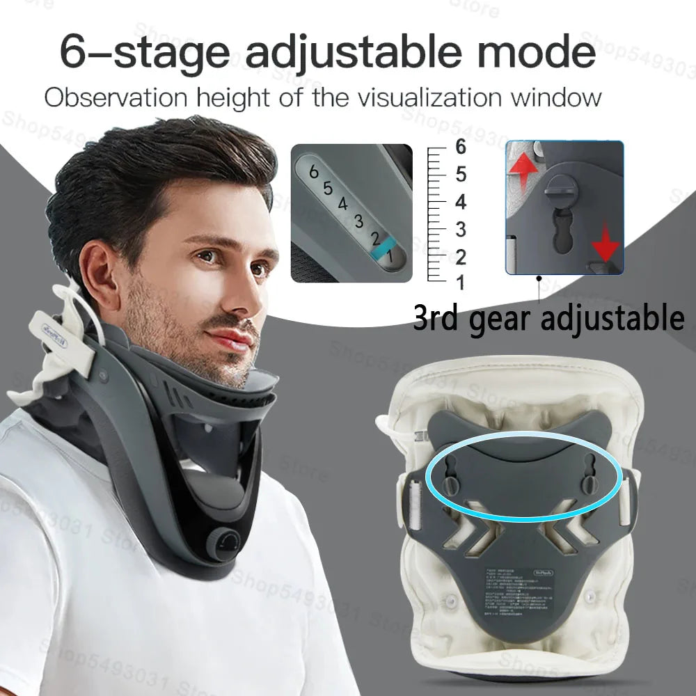 Cervical Neck Adjustable Traction Device And Support