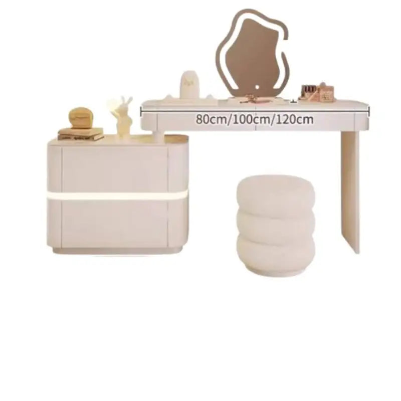 DUTRIEUX European Vanity Desk With Drawers And Shelves