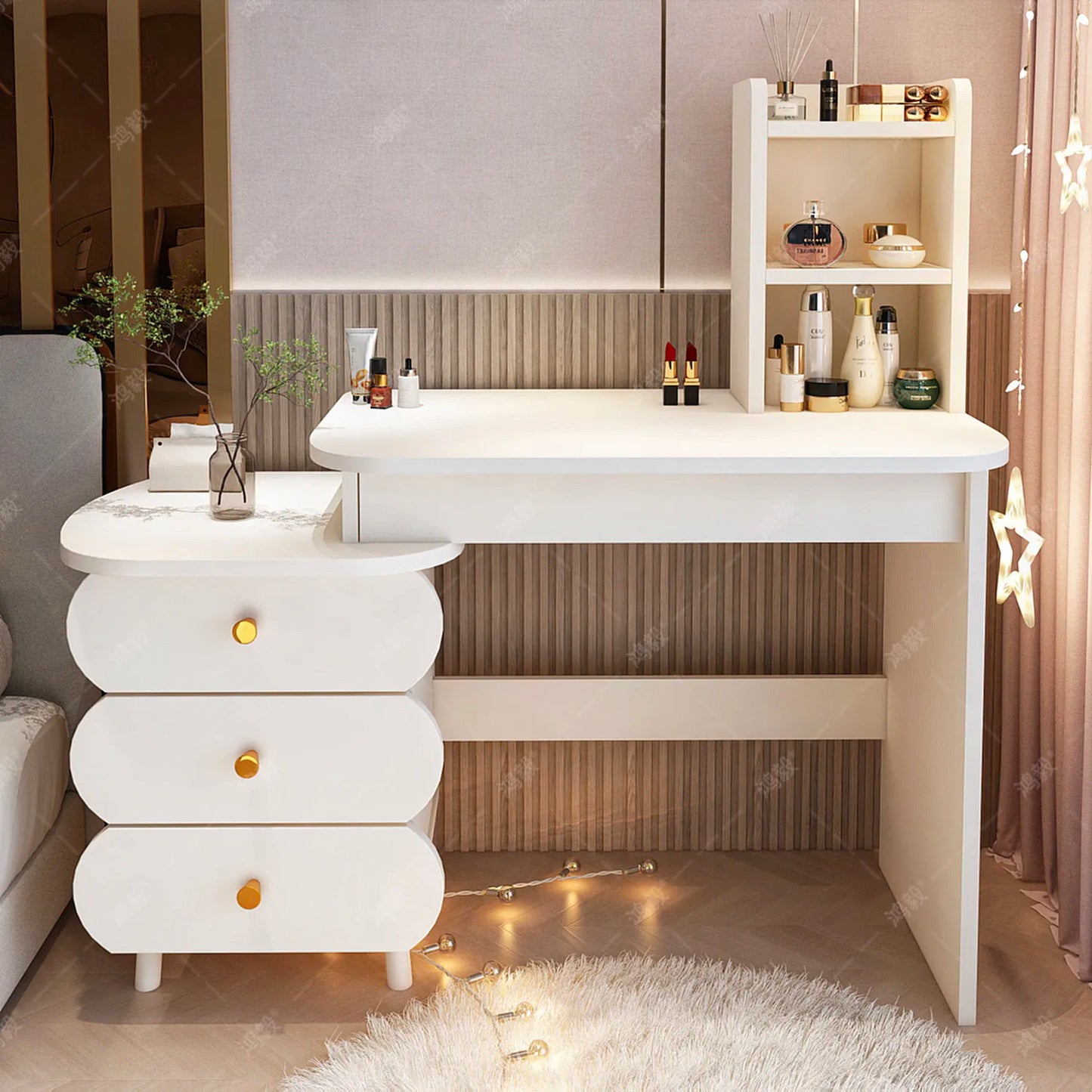 DUTRIEUX European Vanity Table With Mirror And Storage