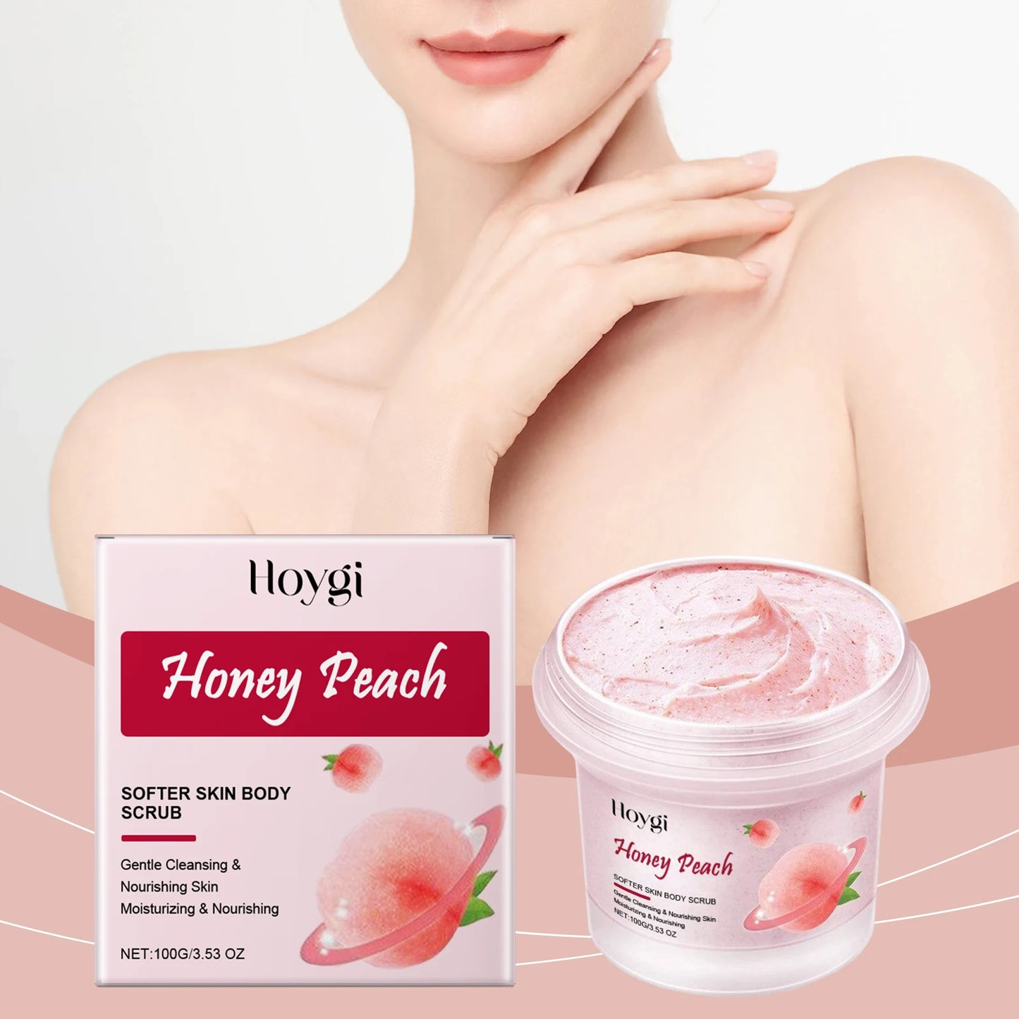 Hoygi Moisturizing Exfoliating Body Scrub Cream For Sensitive Skin