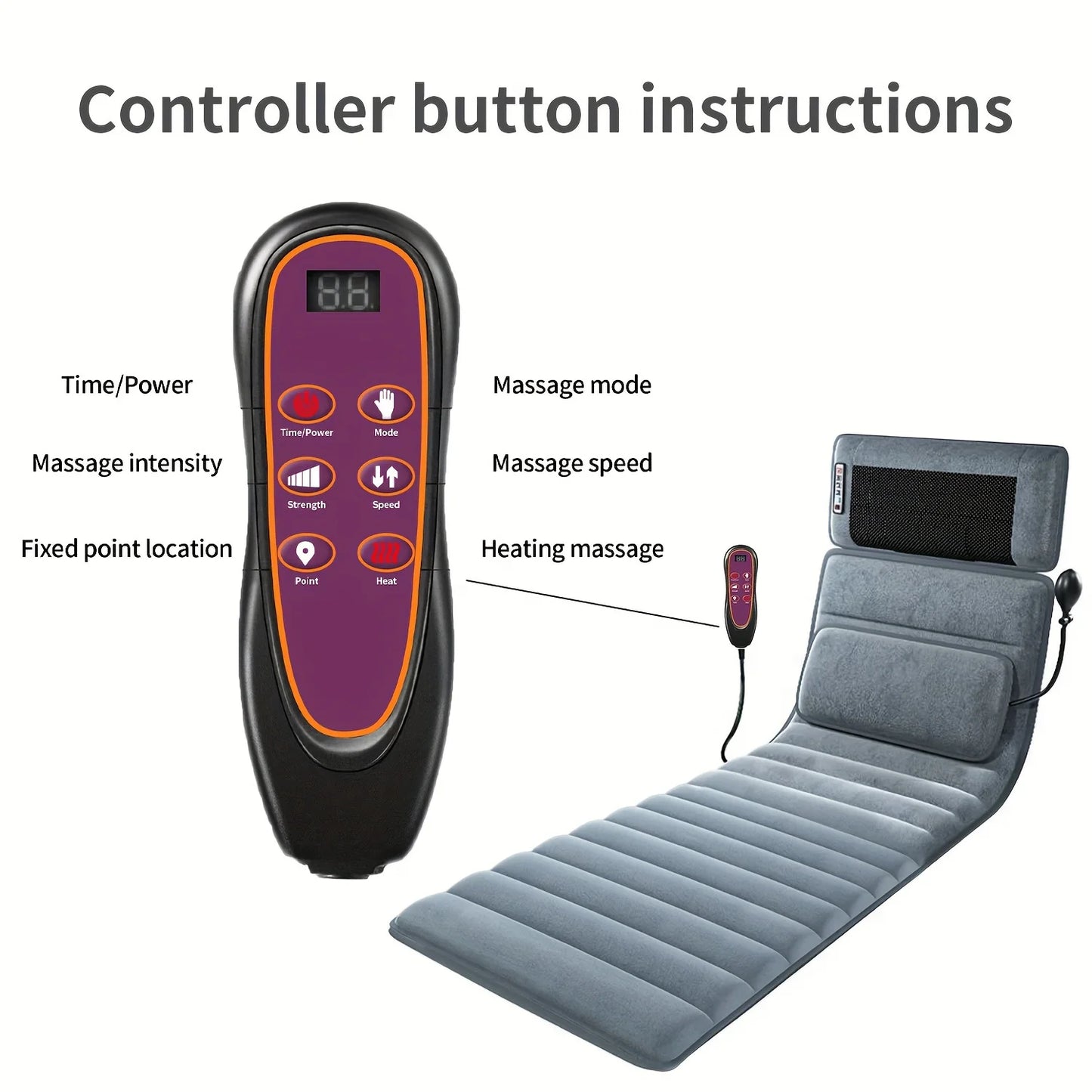 Home Multifunctional Massage Pad For Neck And Back Relief