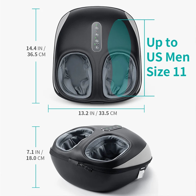 Nekteck Shiatsu Foot Massager With Heat And Air Compression Roller