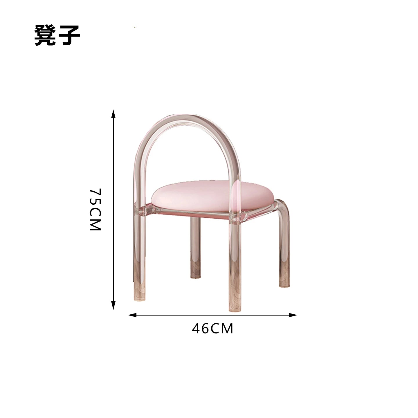 Beauty Women Dressing Table Big Pink Modern Trendy Furniture