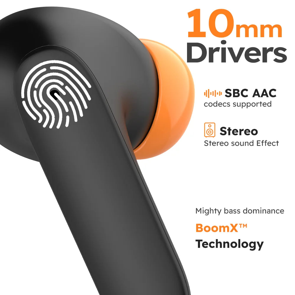 Jogrytece Bluetooth 5.4 TWS Earphones Ultra Low Latency