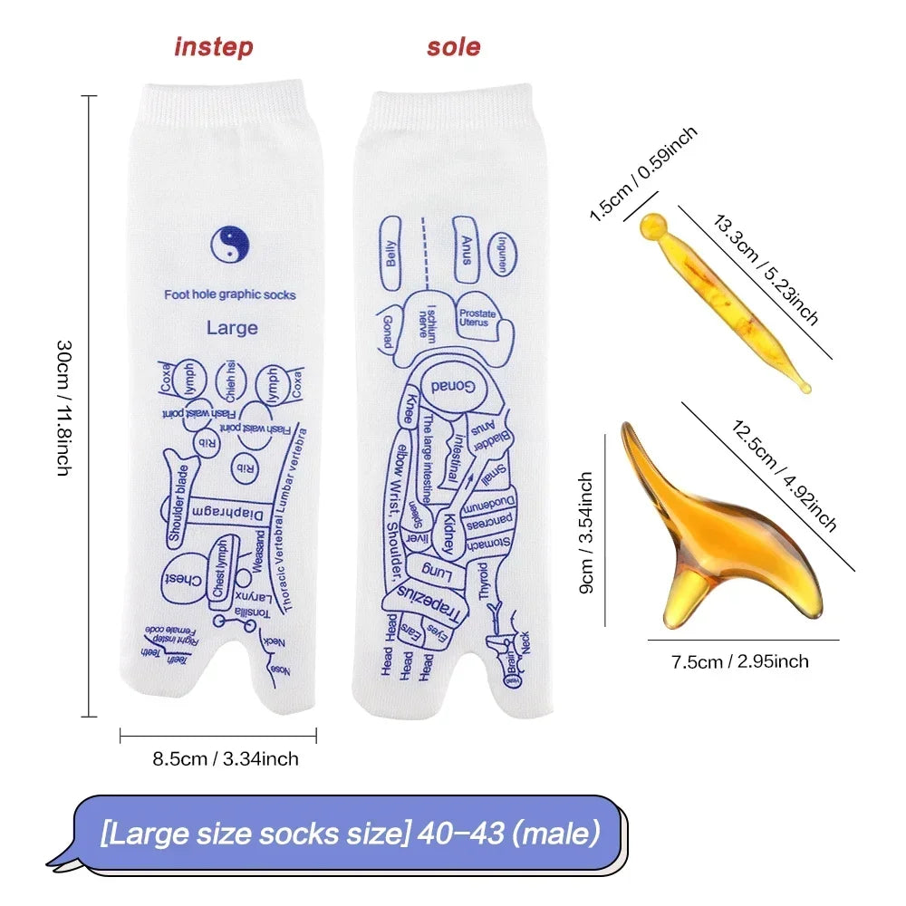 Acupressure Reflexology Foot Socks For Relieving Tired Feet