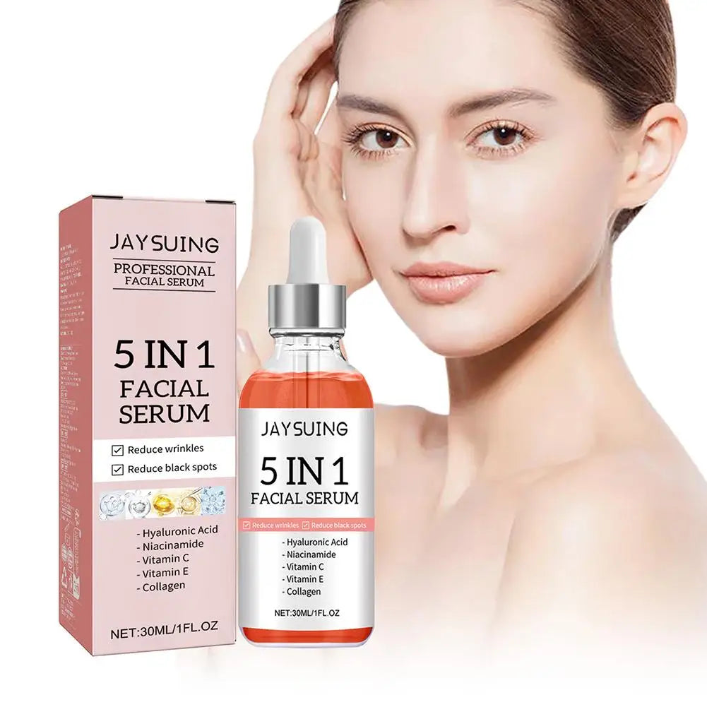 Hyaluronic Acid Face Serum 5 In 1 With Vitamin C For Pore Tightening