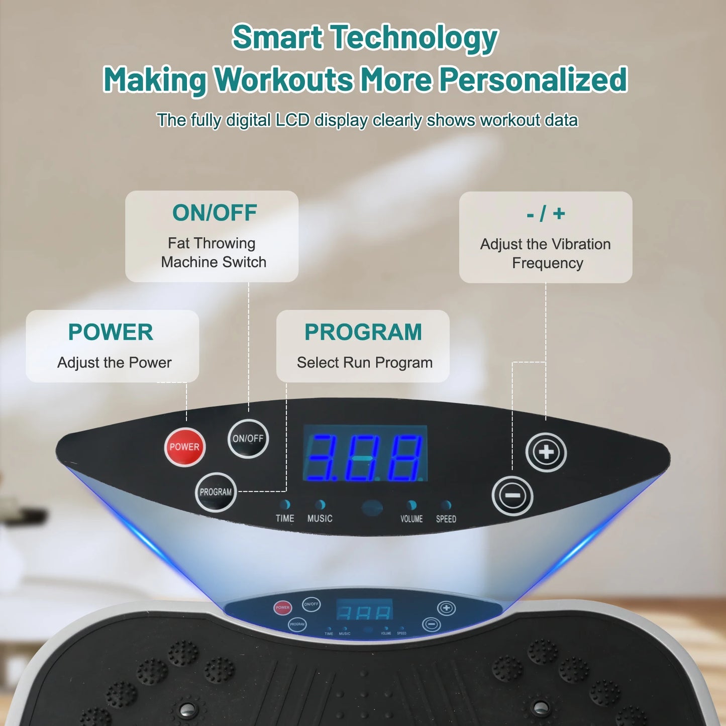 Vibration Plate Exercise Machine Full Body Fat Burning Shaker