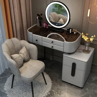 XMSJ Trendy Aesthetic Vanity With Drawer Storage Luxury