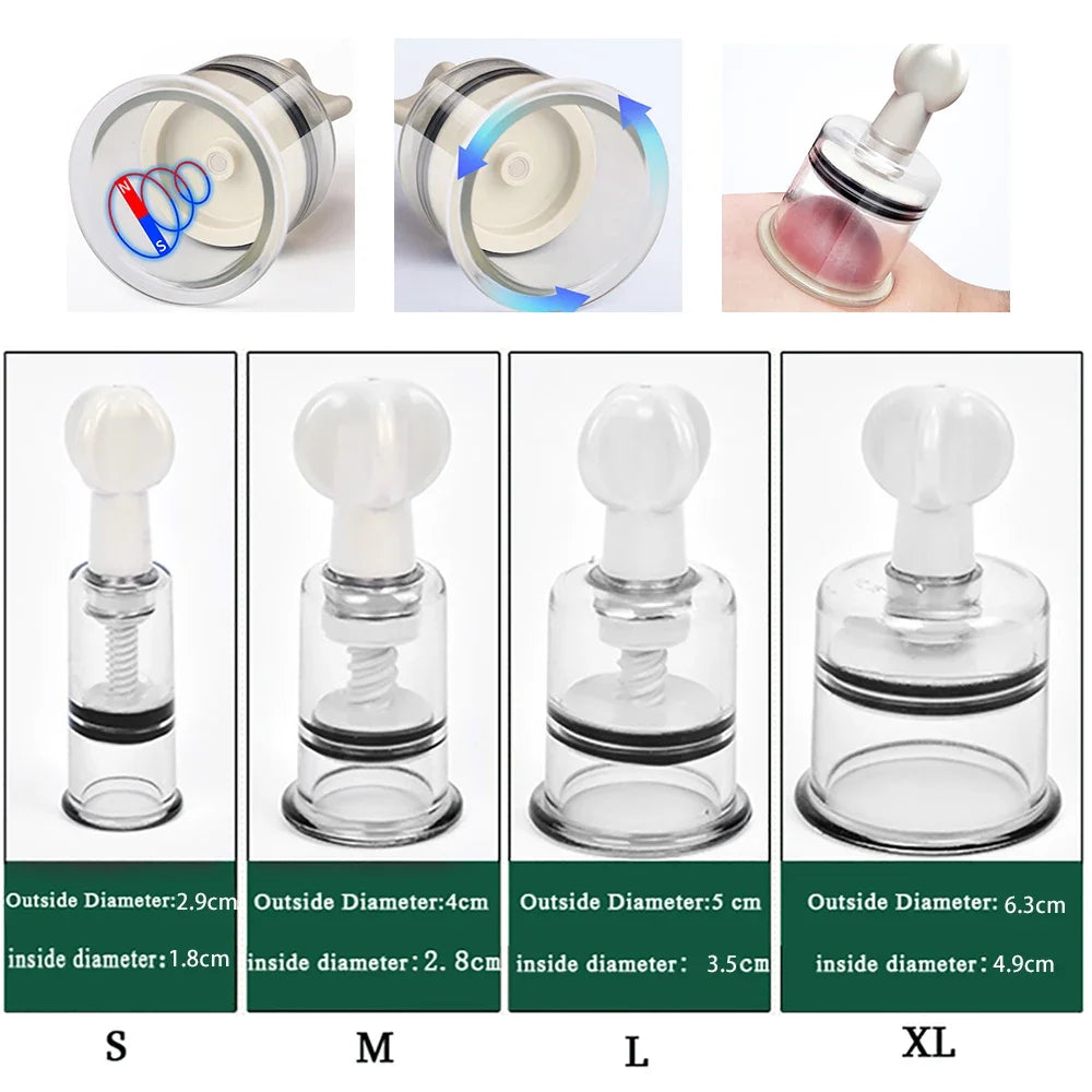 Portable Vacuum Suction Cupping Pump Tool for Body Pain Relief