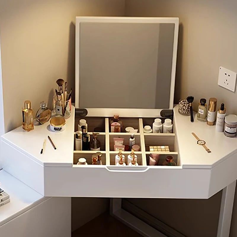 XMSJ Vintage Vanity Table With Multifunctional Drawer Set