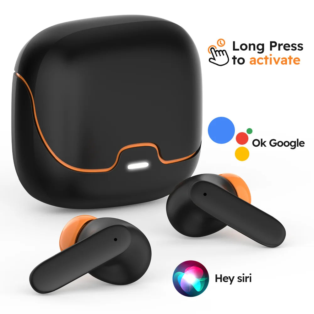 Jogrytece Bluetooth 5.4 TWS Earphones Ultra Low Latency