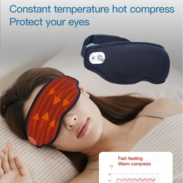 Rechargeable Heating Eye Massager With Hot And Cold Relief