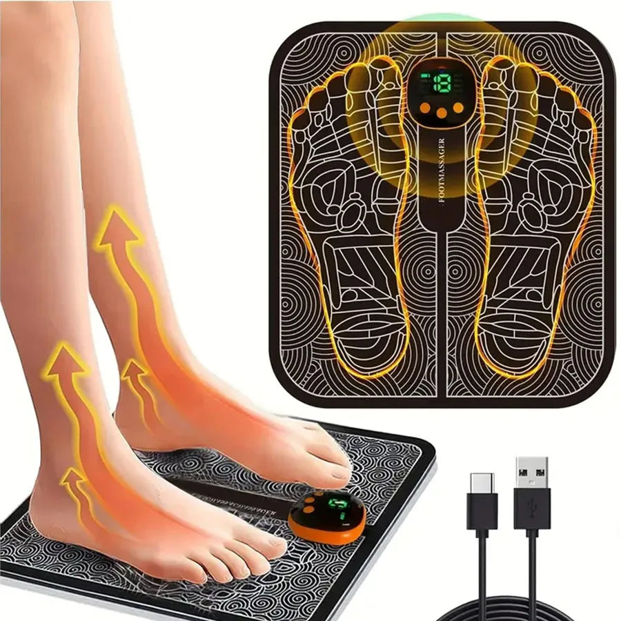 Foot Massager For Muscle Relaxation LCD Display Remote Control
