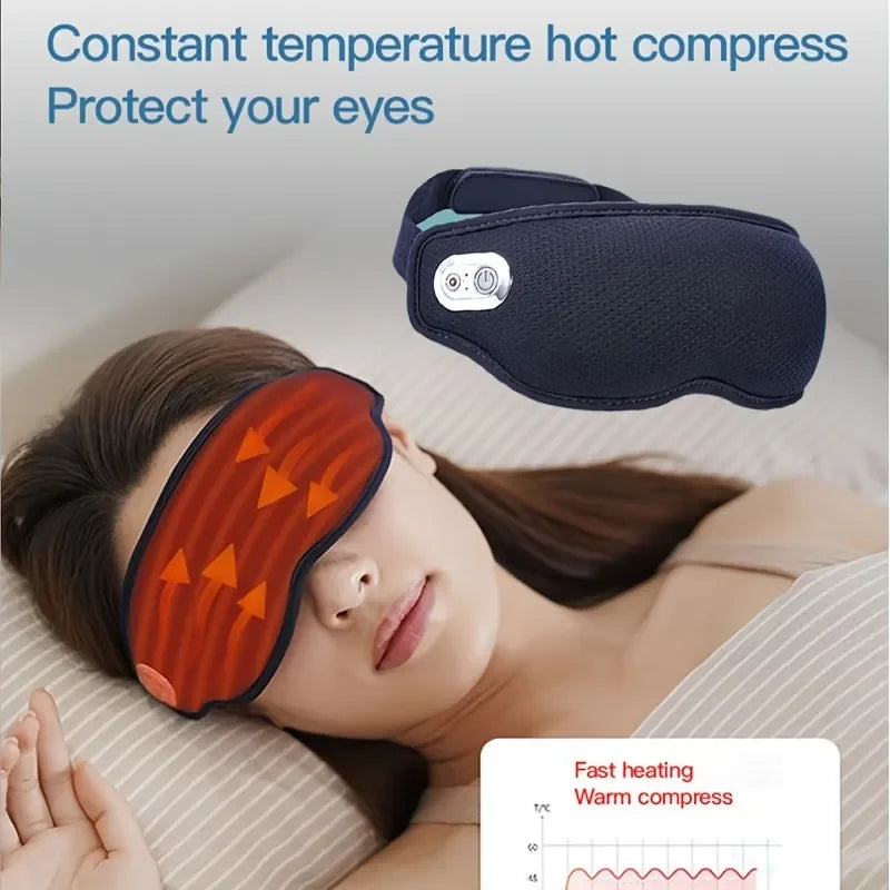 Rechargeable Heating Eye Massager With Hot And Cold Relief