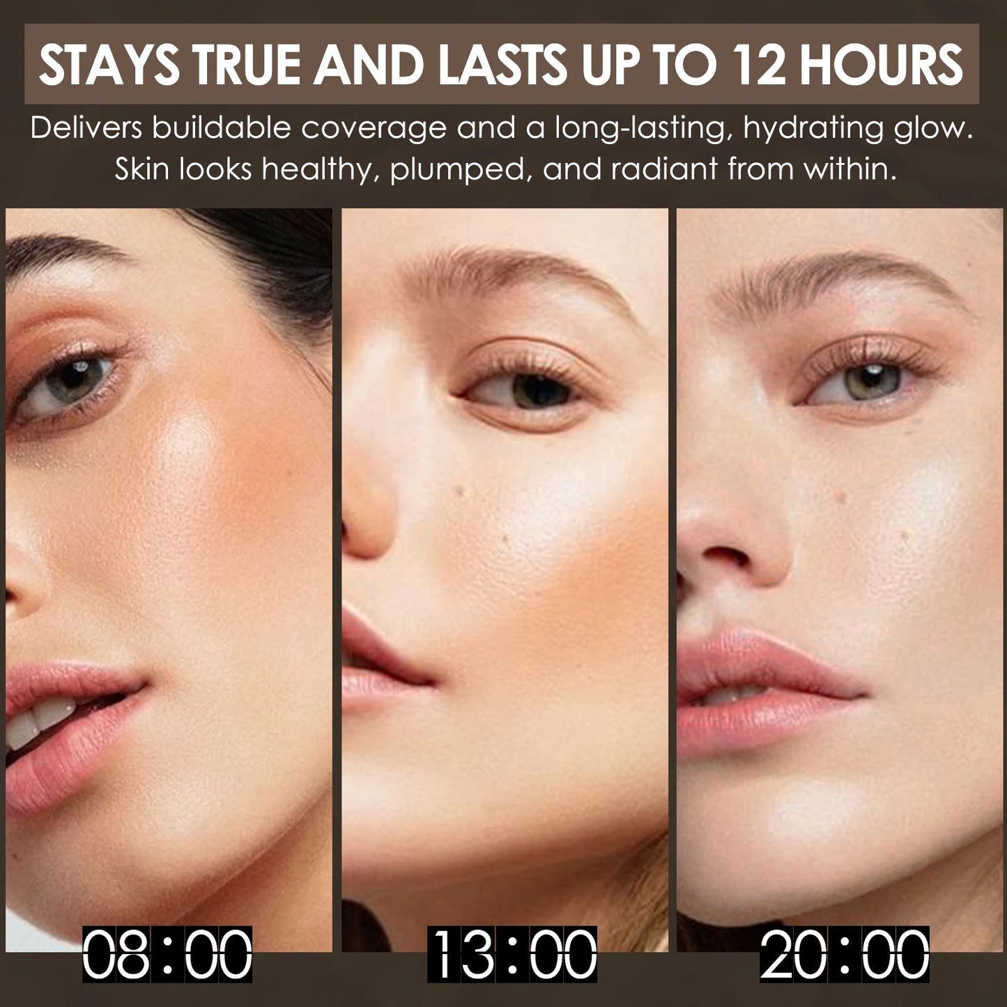 Color Changing Liquid Foundation Waterproof No Creasing No Separation Lightweight